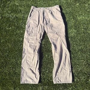 Wrangler Cargo Pants Size 34x34 Baggy Relaxed Brown Tan